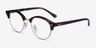 Ray-Ban RB4246V Clubround Tortoise Acetate-metalEyeglass Frames from EyeBuyDirect, Angle View