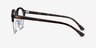 Ray-Ban RB4246V Clubround Tortoise Acetate-metalEyeglass Frames from EyeBuyDirect, Side View