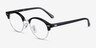 Ray-Ban RB4246V Clubround Black Acetate-metalEyeglass Frames from EyeBuyDirect, Angle View