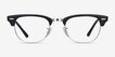 Ray-Ban RB5154 Clubmaster Black Acetate, MetalEyeglass Frames from EyeBuyDirect, Front View