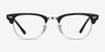 Ray-Ban RB5154 Clubmaster Black Acetate-metalEyeglass Frames from EyeBuyDirect, Front View