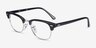 Ray-Ban RB5154 Clubmaster Black Acetate-metalEyeglass Frames from EyeBuyDirect, Angle View