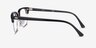 Ray-Ban RB5154 Clubmaster Black Acetate-metalEyeglass Frames from EyeBuyDirect, Side View
