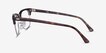 Ray-Ban RB5154 Clubmaster Dark Havana Acetate, MetalEyeglass Frames from EyeBuyDirect, Side View