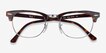 Ray-Ban RB5154 Clubmaster Dark Havana Acetate, MetalEyeglass Frames from EyeBuyDirect, Closed View