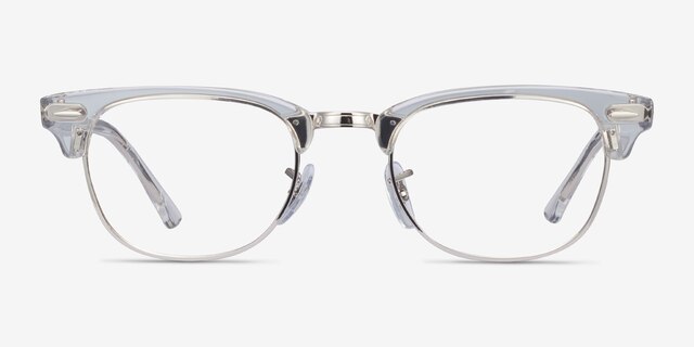 Ray-Ban RB5154 Clubmaster Clear Acetate-metalEyeglass Frames from EyeBuyDirect, Front View