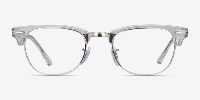 Ray-Ban RB5154 Clubmaster Clear Acetate-metal Eyeglass Frames from EyeBuyDirect