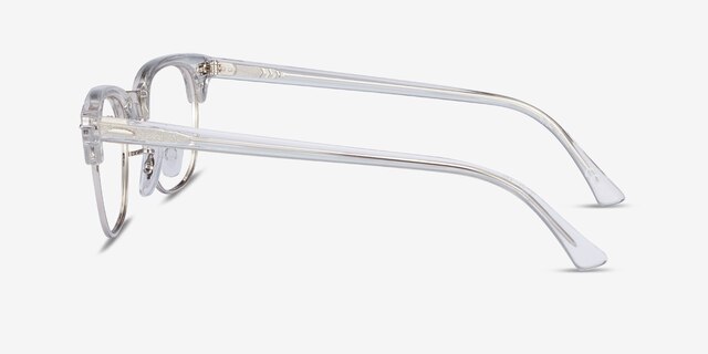 Ray-Ban RB5154 Clubmaster Clear Acetate-metalEyeglass Frames from EyeBuyDirect, Side View