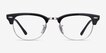 Ray-Ban RB5154 Clubmaster Black Acetate, MetalEyeglass Frames from EyeBuyDirect, Front View