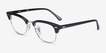 Ray-Ban RB5154 Clubmaster Black Acetate, MetalEyeglass Frames from EyeBuyDirect, Angle View