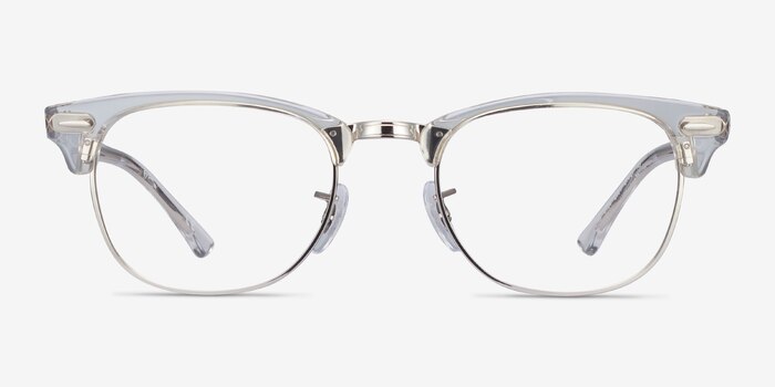 Ray-Ban RB5154 Clubmaster Clear Acetate-metal Eyeglass Frames from EyeBuyDirect