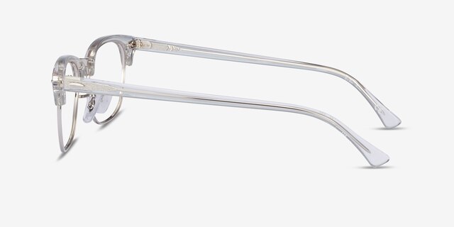 Ray-Ban RB5154 Clubmaster Clear Acetate-metalEyeglass Frames from EyeBuyDirect, Side View