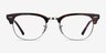 Ray-Ban RB5154 Clubmaster Tortoise Acetate-metalEyeglass Frames from EyeBuyDirect, Front View