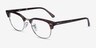 Ray-Ban RB5154 Clubmaster Tortoise Acetate-metalEyeglass Frames from EyeBuyDirect, Angle View