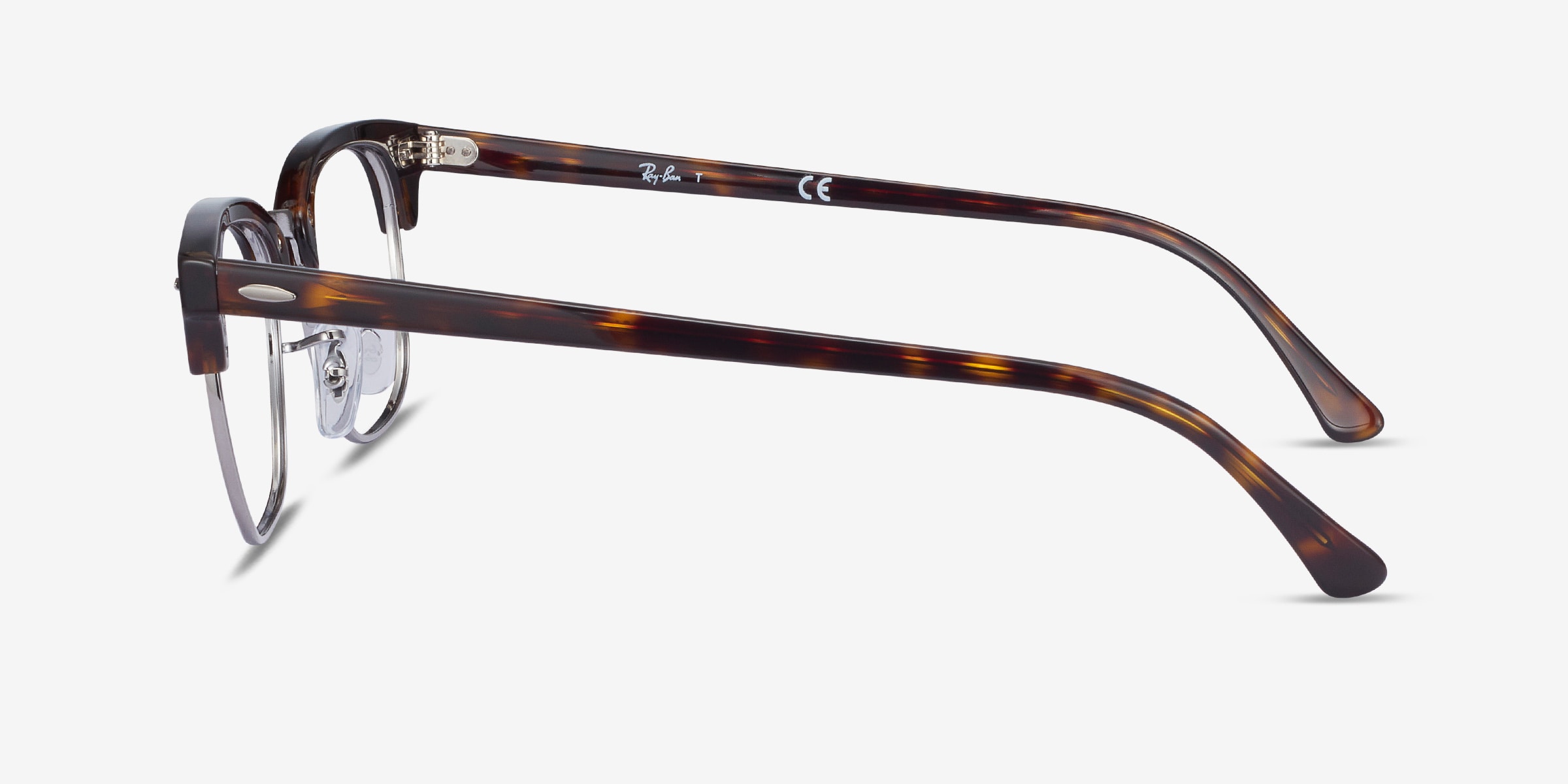 Ray-Ban RB5154 Clubmaster - Browline Tortoise Frame Eyeglasses
