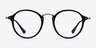 Ray-Ban RB2447V Black PlasticEyeglass Frames from EyeBuyDirect, Front View