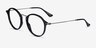 Ray-Ban RB2447V Black PlasticEyeglass Frames from EyeBuyDirect, Angle View