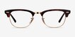 Ray-Ban RB5154 Clubmaster Gold Tortoise Acetate, MetalEyeglass Frames from EyeBuyDirect, Front View