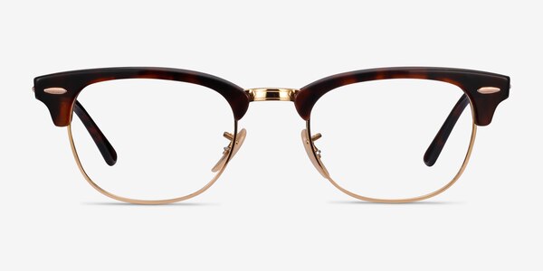 Ray-Ban RB5154 Clubmaster Gold Tortoise Acetate-metal Montures de lunettes de vue