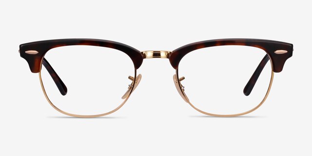 Ray-Ban RB5154 Clubmaster Gold Tortoise Acetate-metalMontures de lunettes de vue d'EyeBuyDirect, Vue de Face