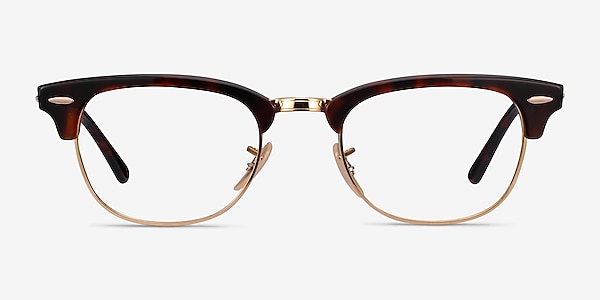 Ray-Ban RB5154 Clubmaster Gold Tortoise Acetate-metal Eyeglass Frames