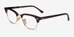 Ray-Ban RB5154 Clubmaster Gold Tortoise Acetate, MetalEyeglass Frames from EyeBuyDirect, Angle View