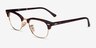 Ray-Ban RB5154 Clubmaster Gold Tortoise Acetate-metalMontures de lunettes de vue d'EyeBuyDirect, Vue d'Angle