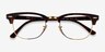 Ray-Ban RB5154 Clubmaster Gold Tortoise Acetate-metalMontures de lunettes de vue d'EyeBuyDirect, Vue Rapprochée