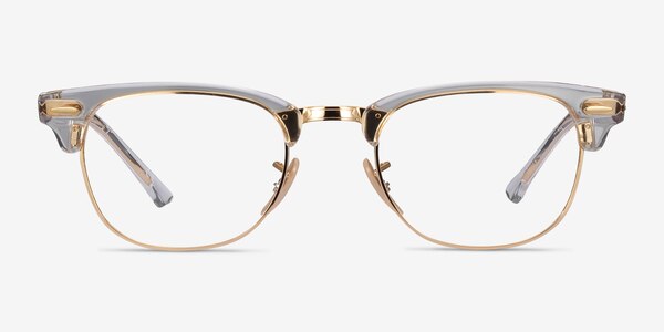 Ray-Ban RB5154 Clubmaster Gold Transparent Acetate-metal Montures de lunettes de vue