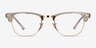 Ray-Ban RB5154 Clubmaster Gold Transparent Acetate-metalEyeglass Frames from EyeBuyDirect, Front View