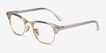 Ray-Ban RB5154 Clubmaster Transparent Acetate, MetalEyeglass Frames from EyeBuyDirect, Angle View