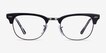 Ray-Ban RB5154 Clubmaster Black Multicolor Acetate, MetalEyeglass Frames from EyeBuyDirect, Front View