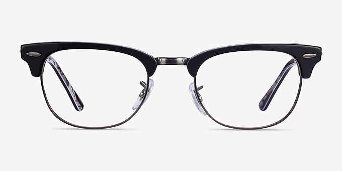 Ray-Ban RB5154 Clubmaster Black Multicolor Acetate-metal Eyeglass Frames