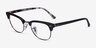 Ray-Ban RB5154 Clubmaster Black Multicolor Acetate-metalMontures de lunettes de vue d'EyeBuyDirect, Vue d'Angle
