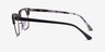 Ray-Ban RB5154 Clubmaster Black Multicolor Acetate-metalMontures de lunettes de vue d'EyeBuyDirect, Vue de Côté