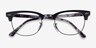 Ray-Ban RB5154 Clubmaster Black Multicolor Acetate-metalMontures de lunettes de vue d'EyeBuyDirect, Vue Rapprochée