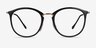 Ray-Ban RB7140 Black Gold Plastic-metalEyeglass Frames from EyeBuyDirect, Front View