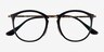 Ray-Ban RB7140 Black Gold Plastic-metalEyeglass Frames from EyeBuyDirect, Closed View