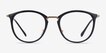Ray-Ban RB7140 Black Gold Plastic, MetalEyeglass Frames from EyeBuyDirect, Front View