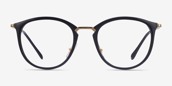 Ray-Ban RB7140 Black Gold Plastic-metal Montures de lunettes de vue