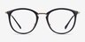 Ray-Ban RB7140 Black Gold Plastic-metalEyeglass Frames from EyeBuyDirect, Front View