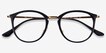 Ray-Ban RB7140 Black Gold Plastic, MetalEyeglass Frames from EyeBuyDirect, Closed View