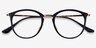 Ray-Ban RB7140 Black Gold Plastic-metalEyeglass Frames from EyeBuyDirect, Closed View