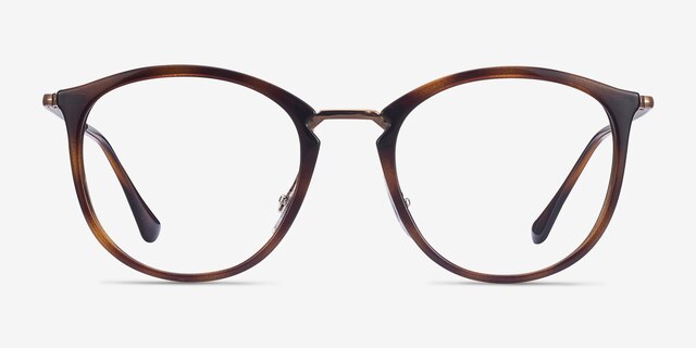 Ray-Ban RB7140 Tortoise Plastic-metalEyeglass Frames from EyeBuyDirect, Front View
