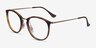 Ray-Ban RB7140 Tortoise Plastic-metalEyeglass Frames from EyeBuyDirect, Angle View