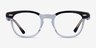 Ray-Ban RB5398 Hawkeye Black Clear AcetateEyeglass Frames from EyeBuyDirect, Front View