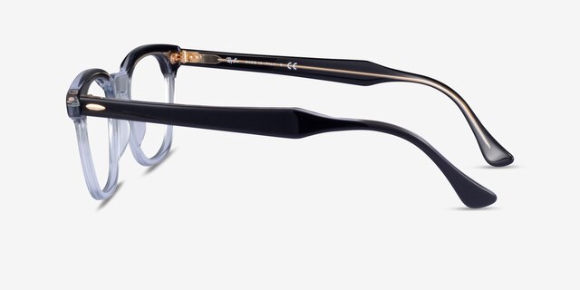 Ray-Ban RB5398 Hawkeye Black Clear AcetateEyeglass Frames from EyeBuyDirect, Side View