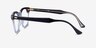 Ray-Ban RB5398 Hawkeye Black Clear AcetateEyeglass Frames from EyeBuyDirect, Side View