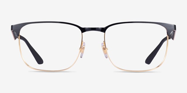 Ray-Ban RB6363 Black Gold MétalMontures de lunettes de vue d'EyeBuyDirect, Vue de Face
