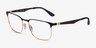 Ray-Ban RB6363 Black Gold MétalMontures de lunettes de vue d'EyeBuyDirect, Vue d'Angle